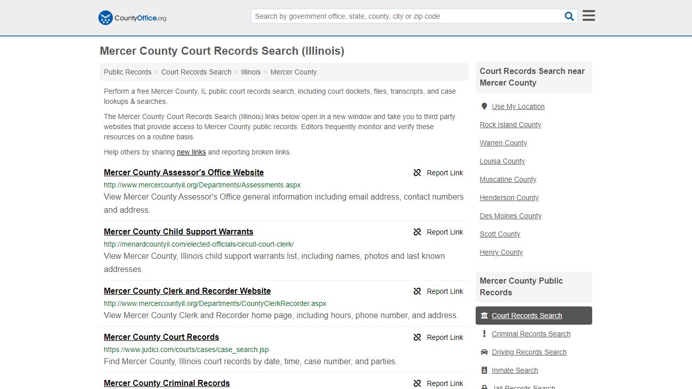 Court Records Search - Mercer County, IL (Adoptions ...